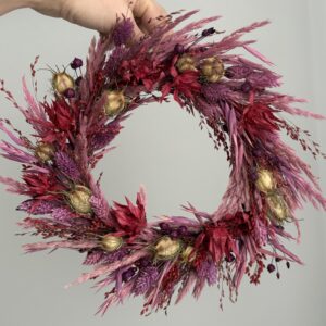 naturalny wianek – malinowy ogród